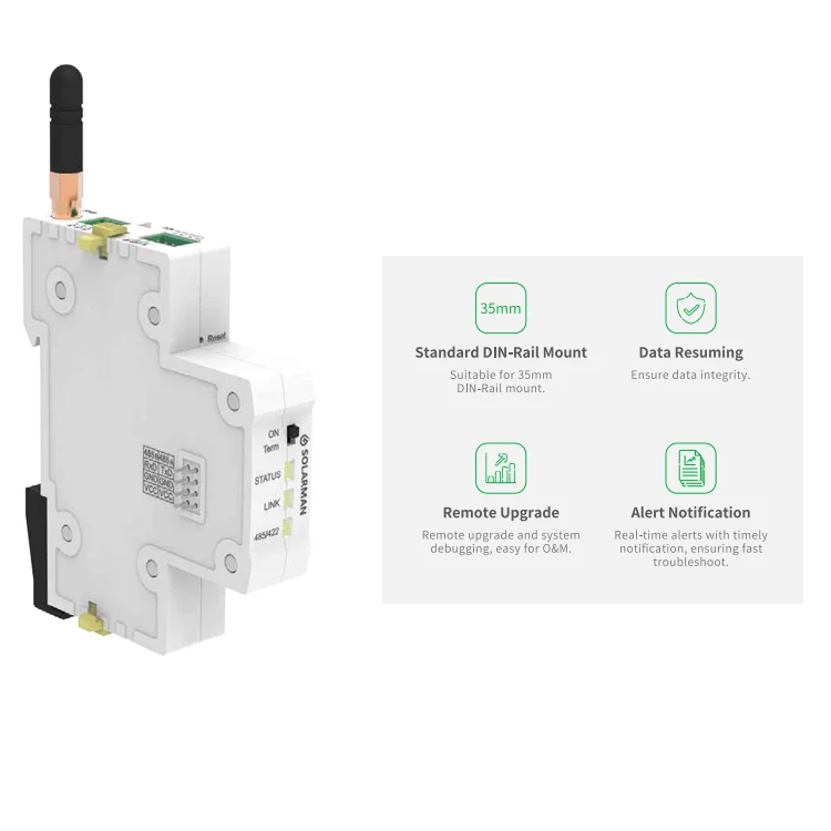 Il registratore TLF DIN-RAIL esegue un monitoraggio efficiente e a lungo termine del sistema fotovoltaico GPRS WIFI Ethernet