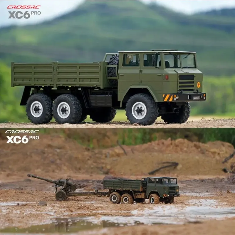 

CROSSRC XC6 Pro 6X6 Heavy Duty Six-Wheel Military Truck Model Remote Control Vehicle Off-Road Professional Climbing Vehicle