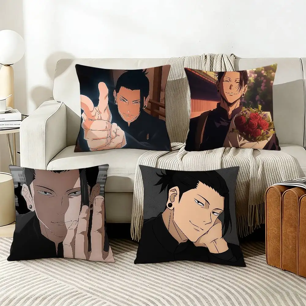 

Anime G-Geto S-Suguru Pillow Case Living Room Sofa Cushion Cover Suitable For Home Bedroom Room Decoration