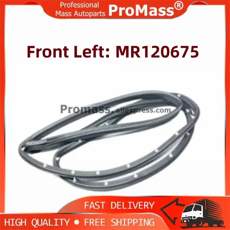 MR120675 MR120676 Door Rubber Seal Strip For Mitsubishi Montero Pajero 2 MK2 V31 V33 V43 V46 Car Door Opening OTR Weatherstrip