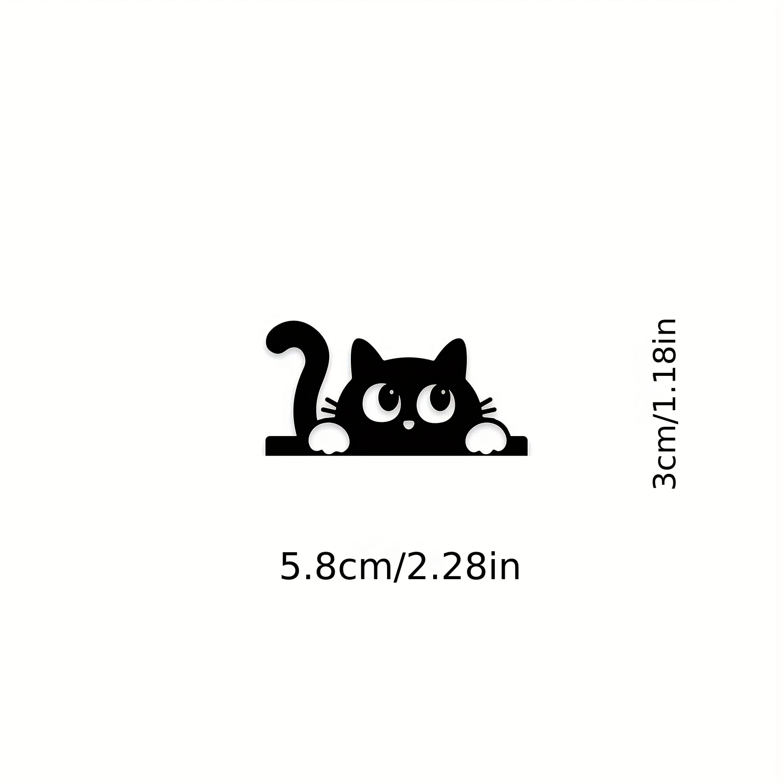 Cute Cat Car Rearview Mirror Sticker Side Window Funny Kitten Decal Xmas Gift Waterproof Vinyl Auto Styling Exterior Accessories view 2