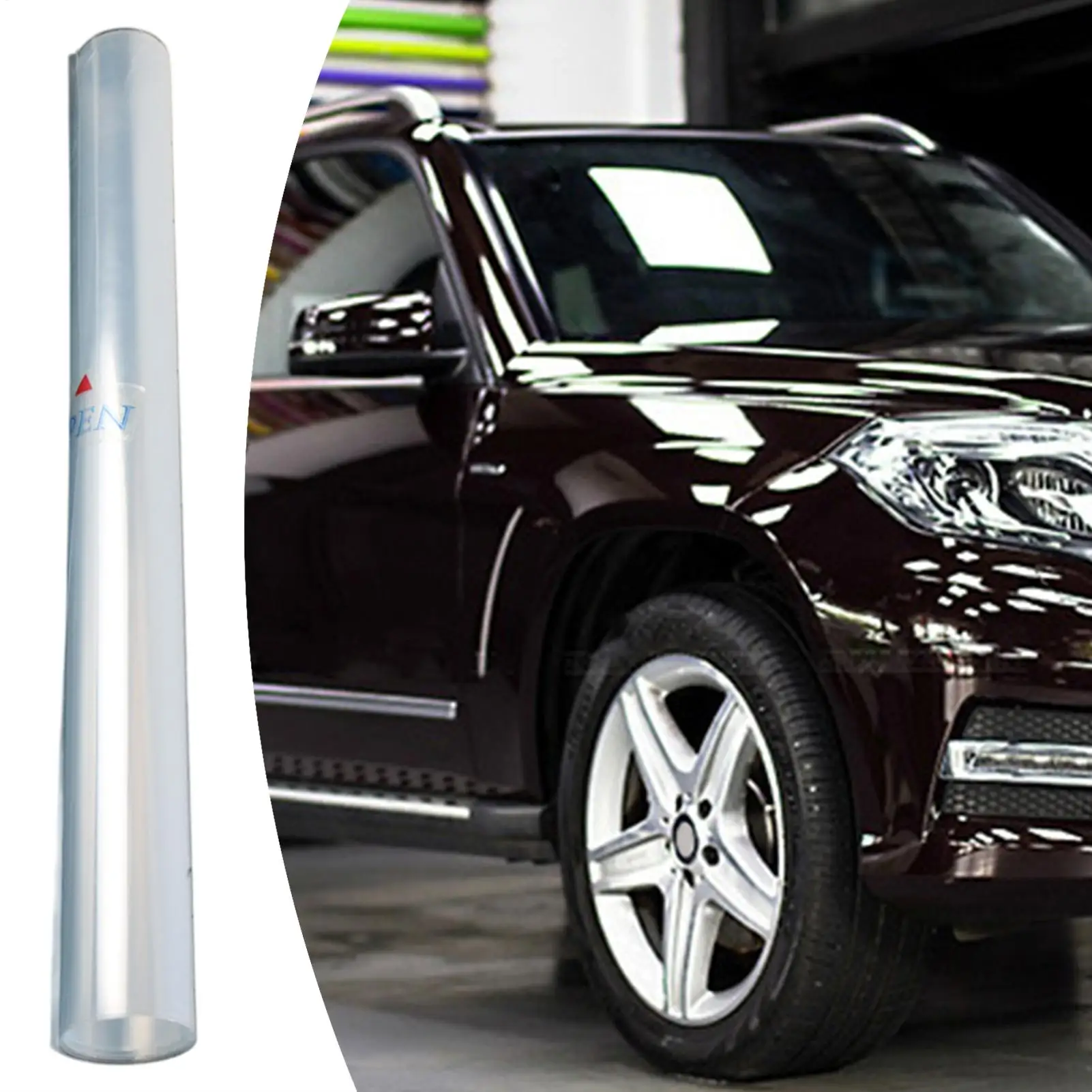 طبقة رقيقة واقية للسيارات طبقة حماية السيارة الواضحة Ant-UV 19.6x78.7in عالية اللمعان المضادة للخدش غير اصفرار التفاف للدراجات النارية #4