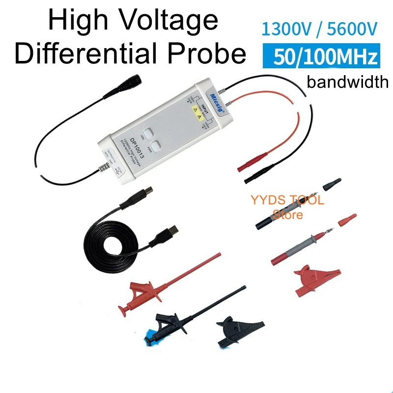 Oscilloscoop High Voltage Differential Probe DP10013 DP5013 DP20003 DP10007 100M Oscilloscoop Probe