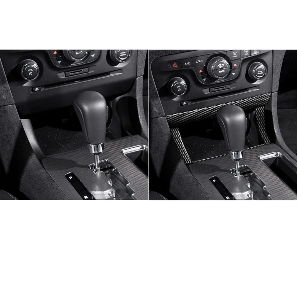 

For Dodge Charger 2011 2012 2013 2014 Carbon Fiber Various Parts Black Stickers Car Interior Decorative Accessories