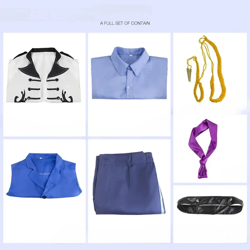 ★ Disfraz de Halloween para Cosplay, Ropa de Anime para Fiesta, Reina de Hielo y Nieve, Romance, Príncipe Hans, Frozen para Adultos ♥ Todos los rincones del país