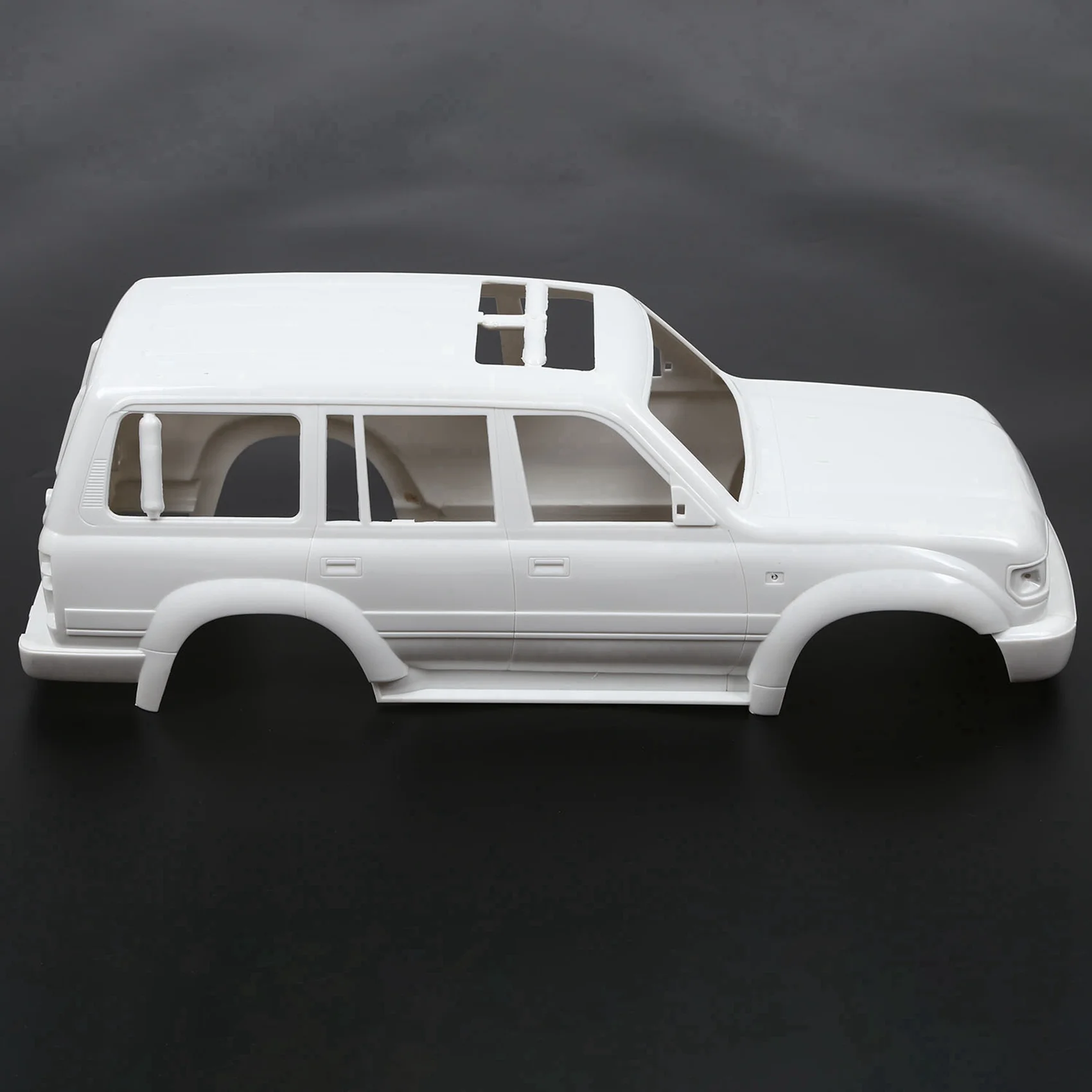 DELAM-LC80 corpo duro escudo 313mm distância entre eixos com 4 pçs rc carro redondo led luz capa para 1:10 tamiya hsp rc carro axial scx10