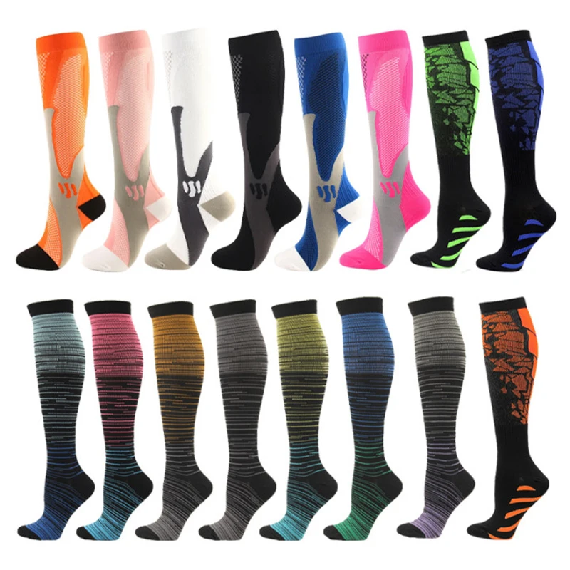 

Compression Socks 20-30mmhg Men Running Football Hiking Cycling Sports Socks Gym Women Medical Pregnancy Varicose Vein Swelling