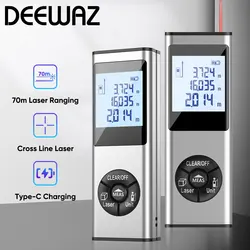 DEEWAZ Laser Distance Meter 70m Rangefinder Rechargeable Digital Range Finder Measurement Tool