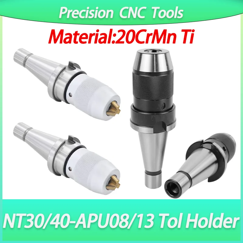 NT30 NT40 APU08 APU13 أداة حامل Nt Apu سلسلة CNC المتكاملة الذاتي تشديد أدوات المخرطة حامل الحفر تشاك كوليت #1