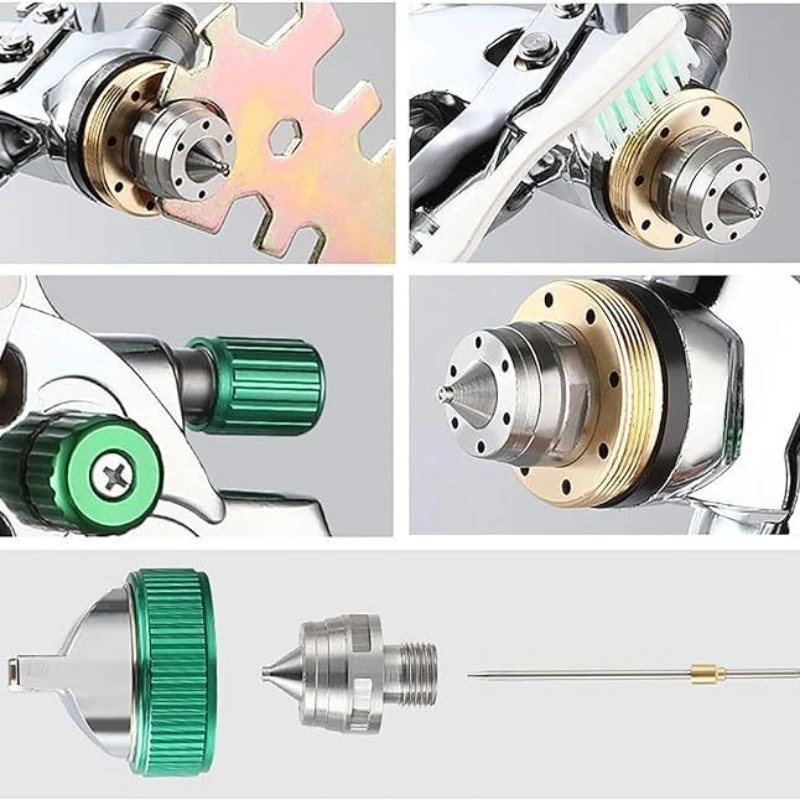 Pistolet natryskowy grawitacyjny 1.4mm 1.7mm 2.0mm 2.5mm, wysoka atomizacja do lakierowania samochodów, mebli i wnętrz.