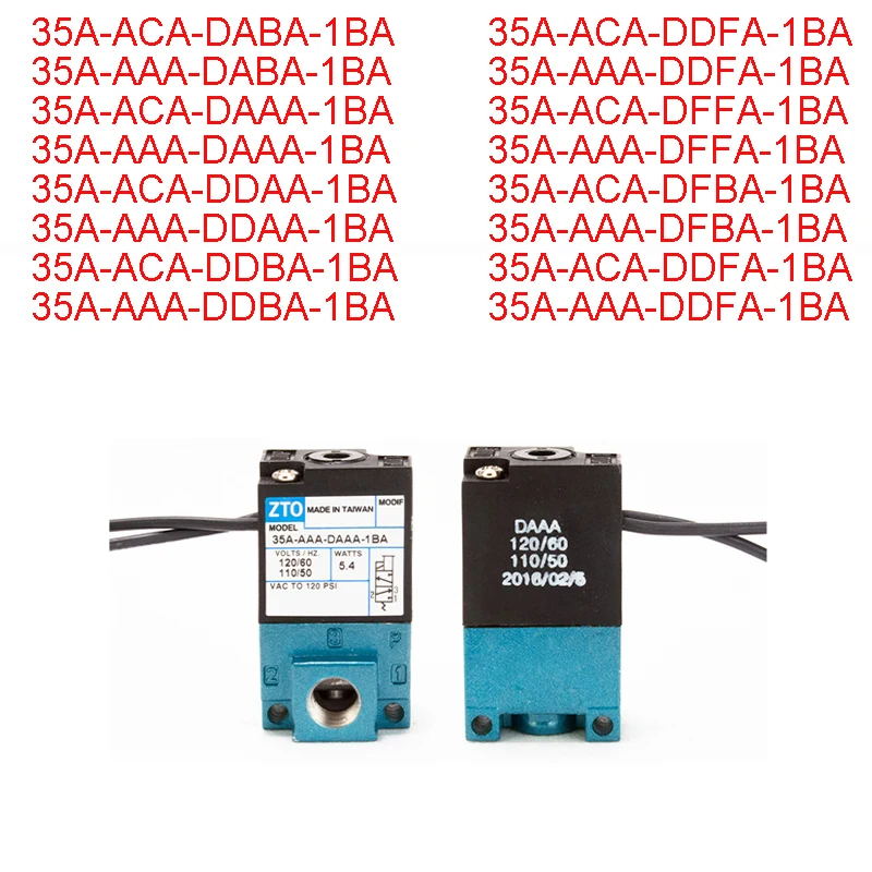 35A 3 Way High Frequency Solenoid Valve 35A-ACA-DDAA-1BA/DDBA/DDFA MAC Marking Dispensing Machine Valve DFFA DFBA DAAA DABA DDAA