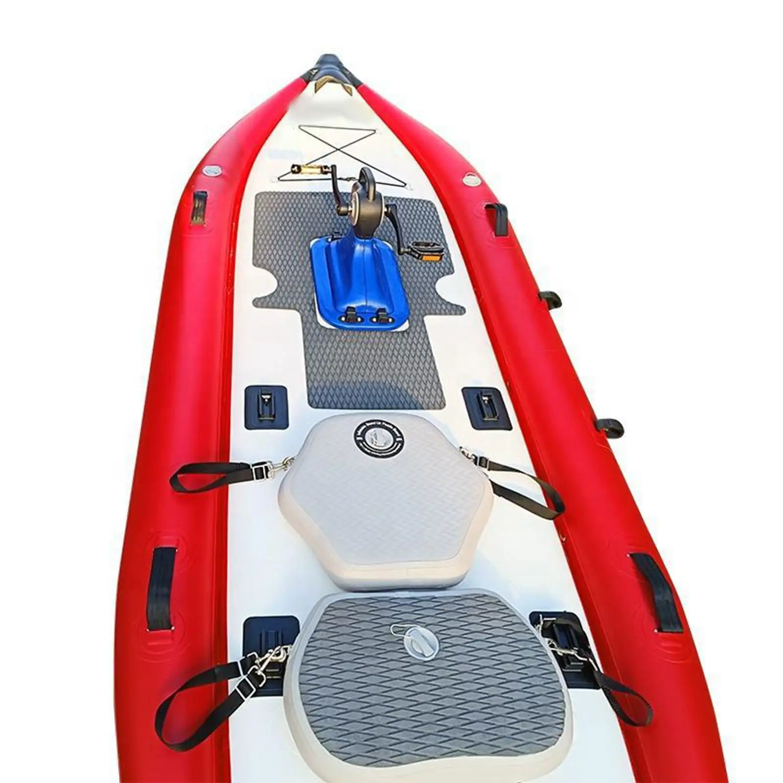 

Comfortable PVC Kayak Seat with Adjustable Straps Cushion for Inflatable Kayak Canoe Boat Accessories