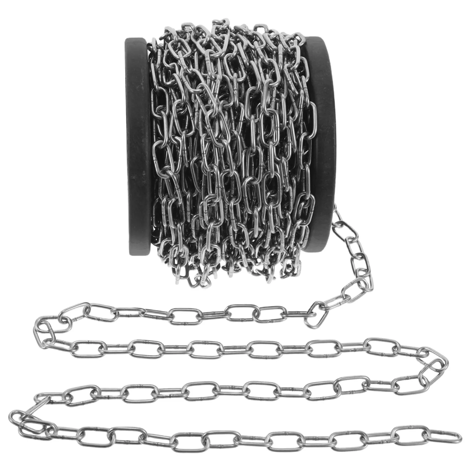 

Цепь из нержавеющей стали для подвешивания, легкая металлическая цепь для дома, улицы, кемпинга, подвешивания растений, кормушек для птиц, хранения инструментов