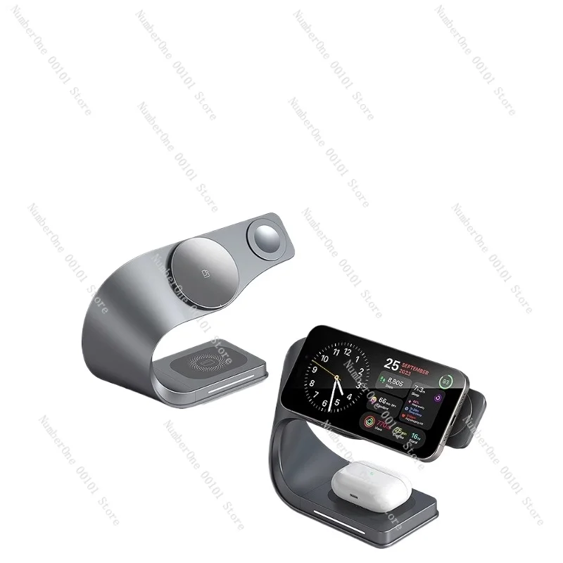 Four-in-One Wireless Charger Fast Charging Suitable for MagSafe Apple Watch Apple Watch Bracket IWatch