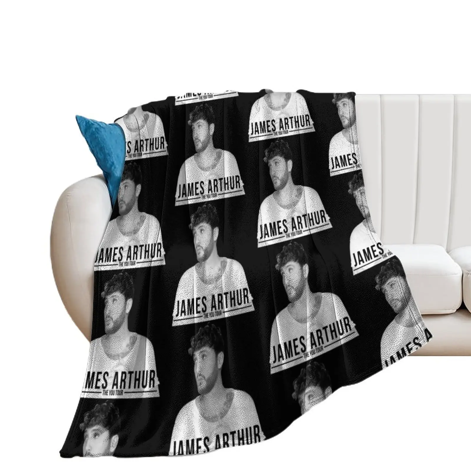 

JAMES ARTHUR - THE YOU TOUR Throw Blanket Warm Vintage Sofa Quilt Shaggy Blankets