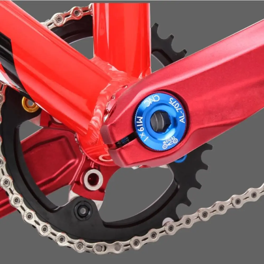 M15 Bicycle Crankset Crank Cover Aluminium Alloy Hollow Integrated Crank Cover Crank Arm Bolt Durable Bicycle Parts