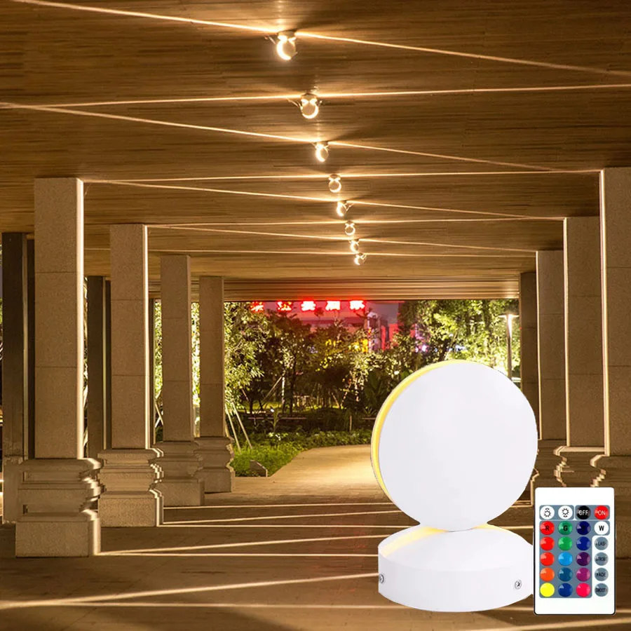 

360 Degree Narrow Beam LED Wall Light 12W Outdoor Wall Washer Spotlight Waterproof Corridor Aisle Door Frame Line Wall Lamp