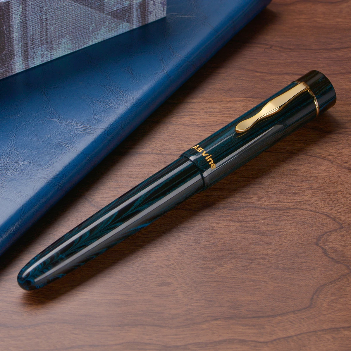 Asvine C2000 Ebonite Fountain Pen NO.8 EF/F/M/Stub 1.1 Nib, Germany Cumberland Handcraft Large Size Writing Pen