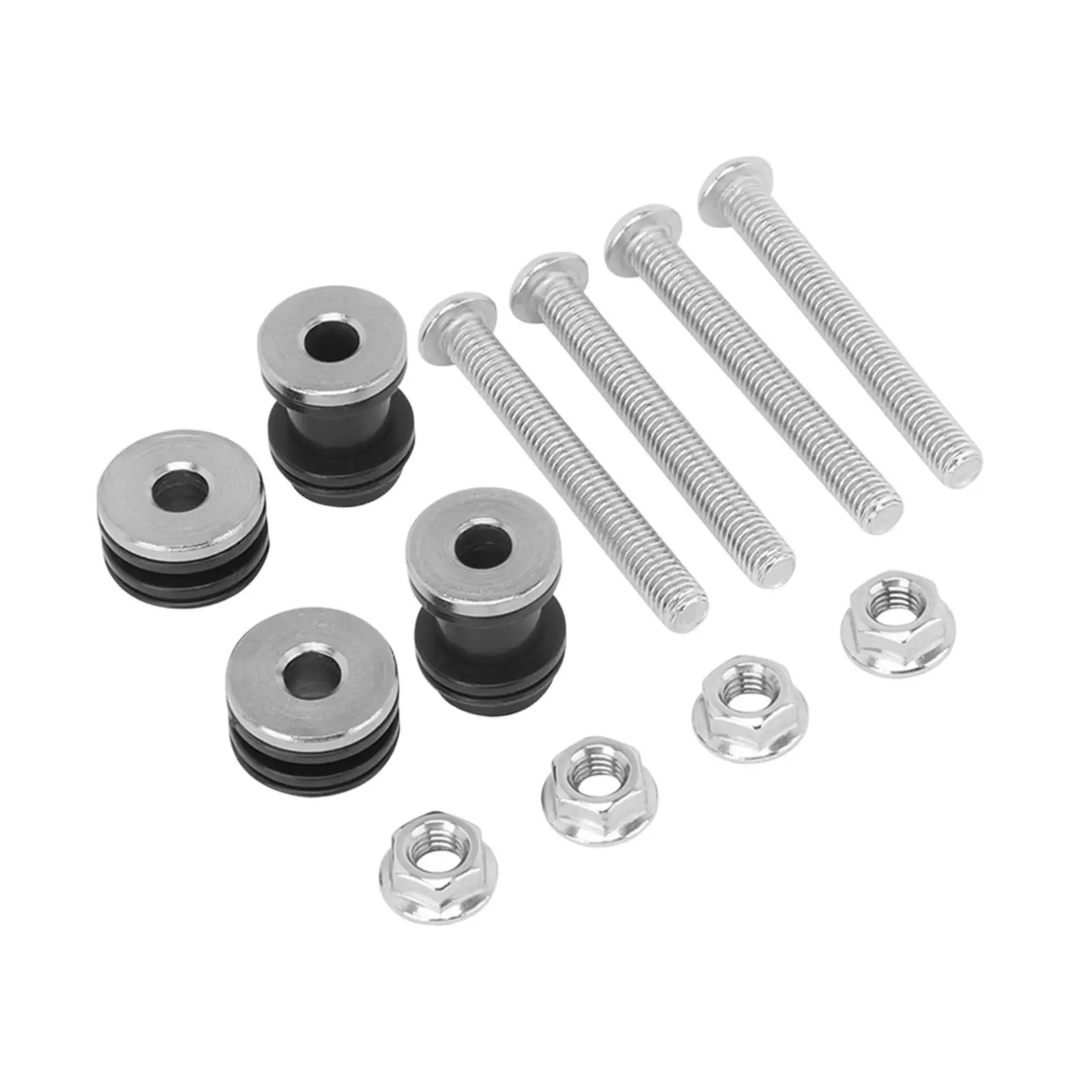 Motorcycle Backrest Screws Kit Sissy Bar Docking Hardware Sturdy Iron Easy Install for Sportster XL883 XL1200 X48 2004 2019