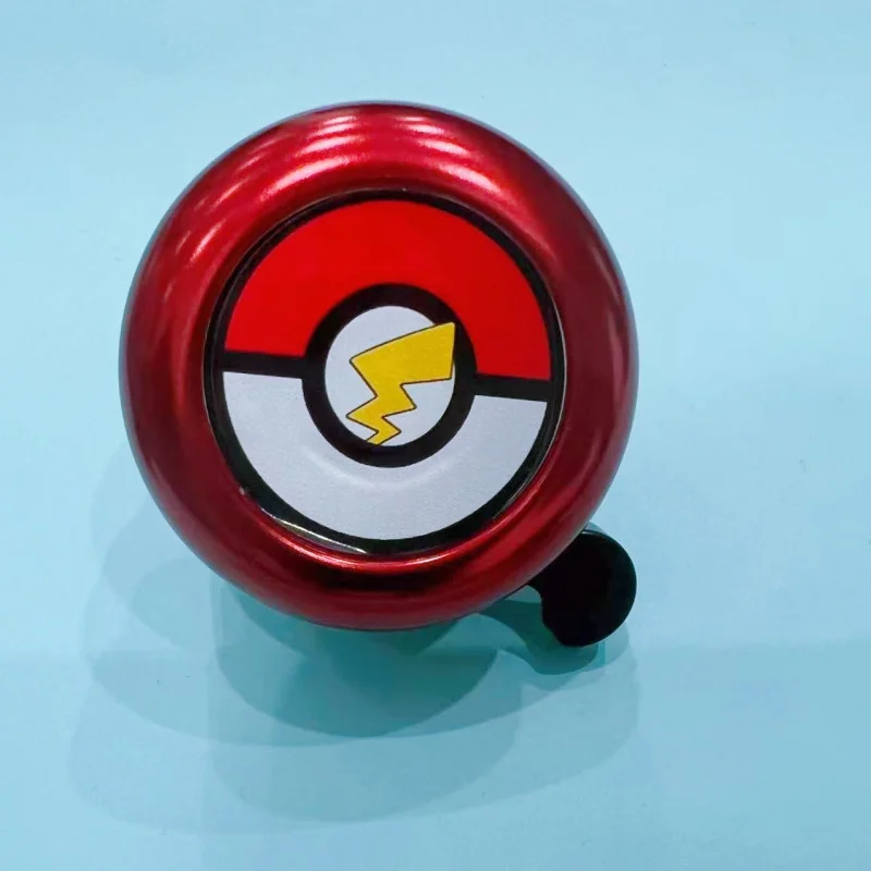 Niedliche Pokemon Pokeball Fahrradklingel, 5x5cm Metall-Fahrradglocke, Laute Sicherheitsklingel für Kinder und Erwachsene, Fahrradzubehör Geschenk