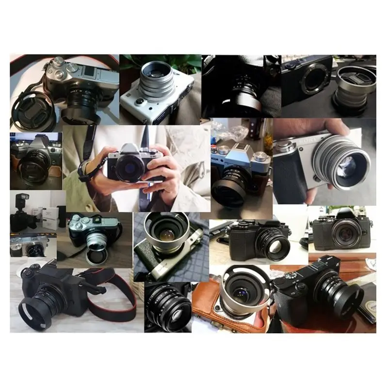 B68A 35Mm F1.6 Manual Fixed Camera Lens Large Aperture Portrait Lens For C-Mount Cameras Accessory Sliver