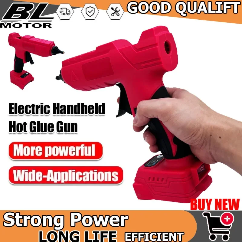 

Электрический клеевой пистолет для горячего клея 18В с литий-ионным аккумулятором, для упаковки и декоративных работ, совместим с аккумулятором Milwaukee 18В
