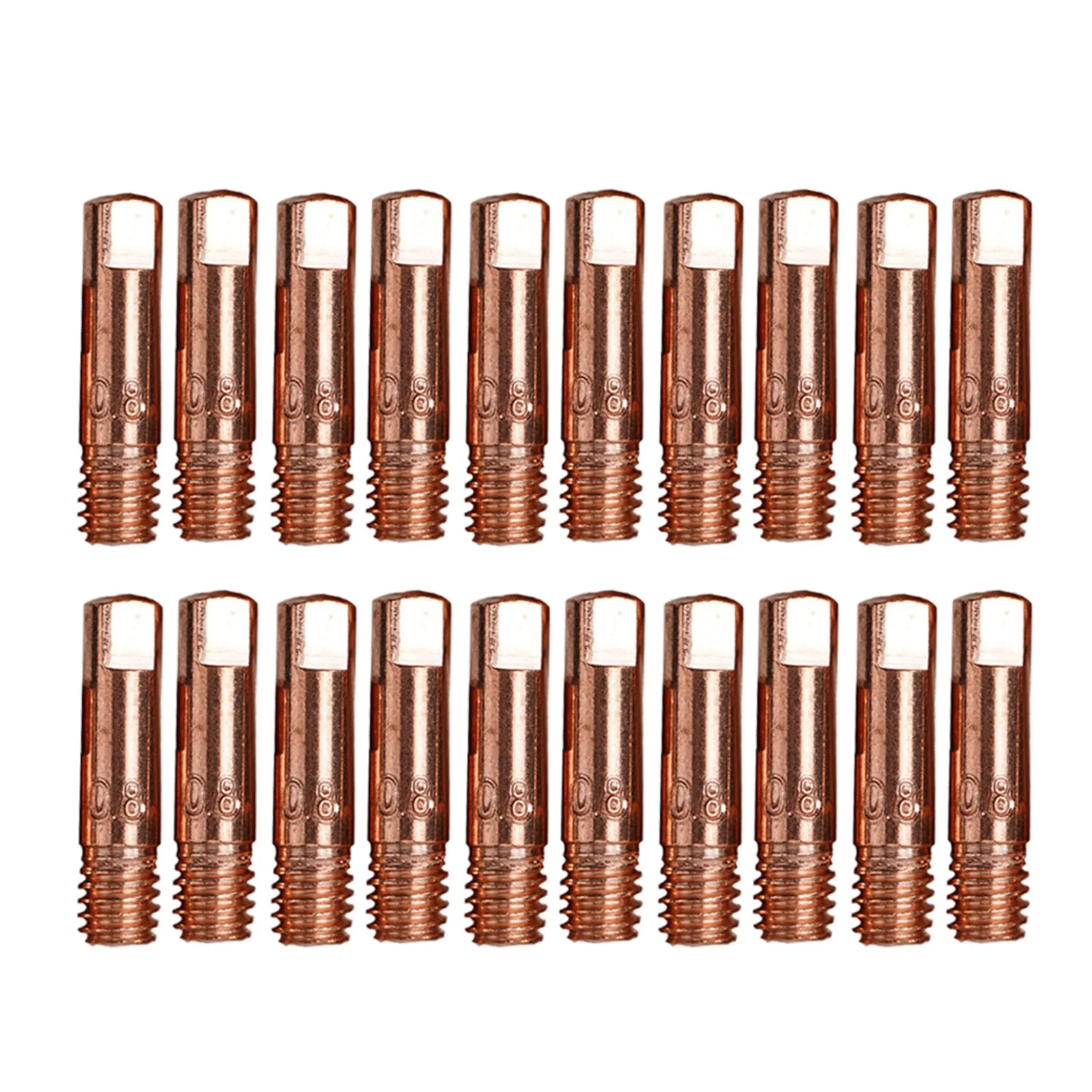 MB15 AK Compatible Nozzle Kit Contains 20 Copper Contact Tips Designed Specifically for M6 Welding Torch Applications