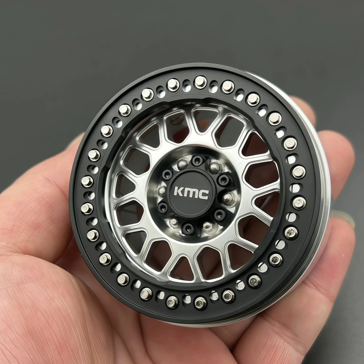 2.2 Inch KMC Style Metal Beadlock Wheel Rim 4Pcs 12Mm Hex For TRX4 SCX10 CROSS YK RGT MJX KM Tank300 RC Crawler Upgrade Parts