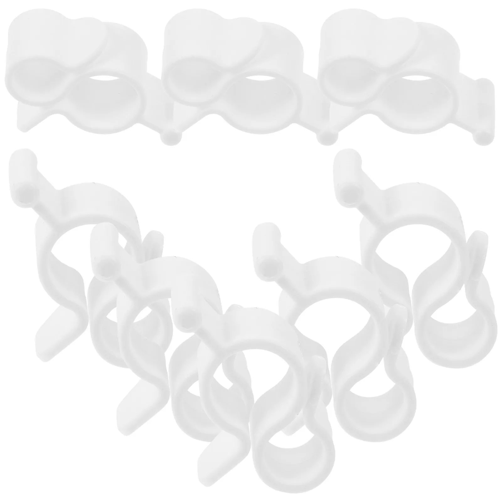 

10Pcs Rv Awning Hooks Sturdy Plastic Camper Hanging Hooks for Trailer Lights Rope Clips Camping Outdoor Accessories