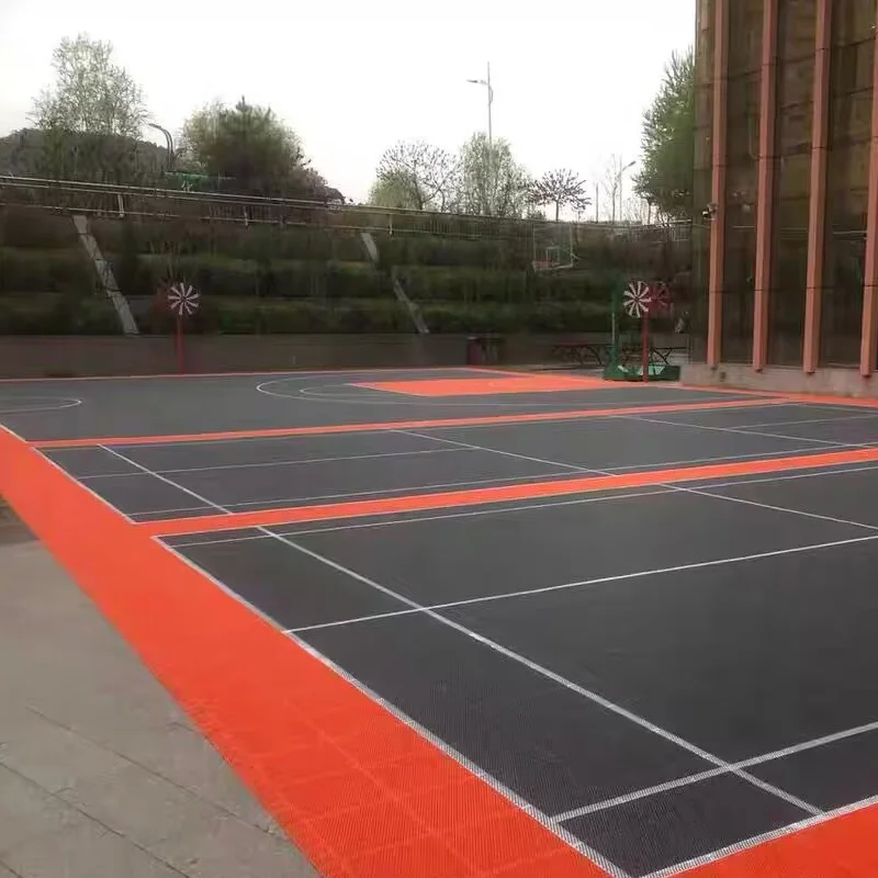 Beable Interlocking Tiles Backyard Half Court Outdoor Indoor 3x3 Basketball Court Flooring Surface Tiles Sports Court With Lines