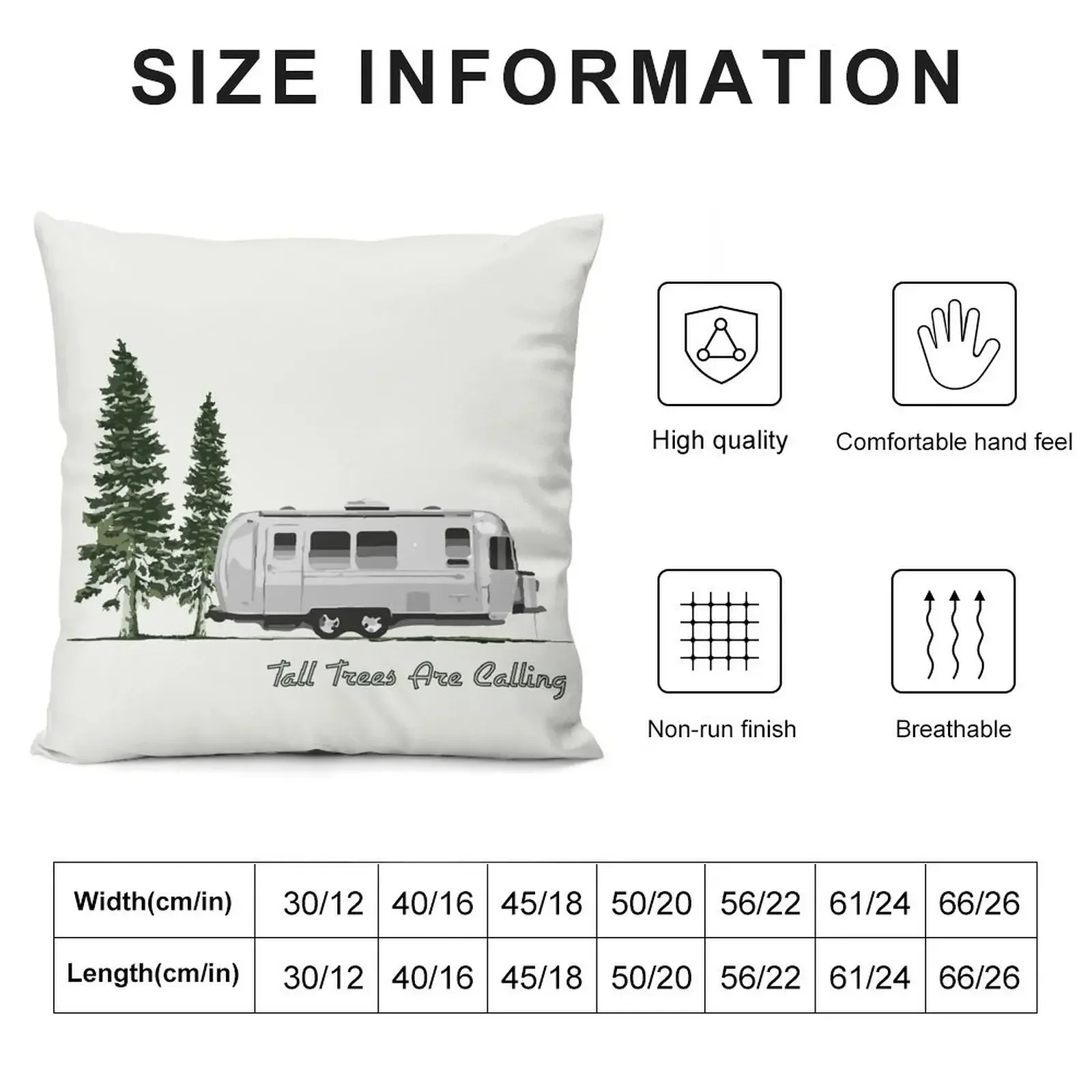 Airstream Tall Tree Therapy Throw Pillow Sofa Cushion Cover Christmas Pillow Cases pillow