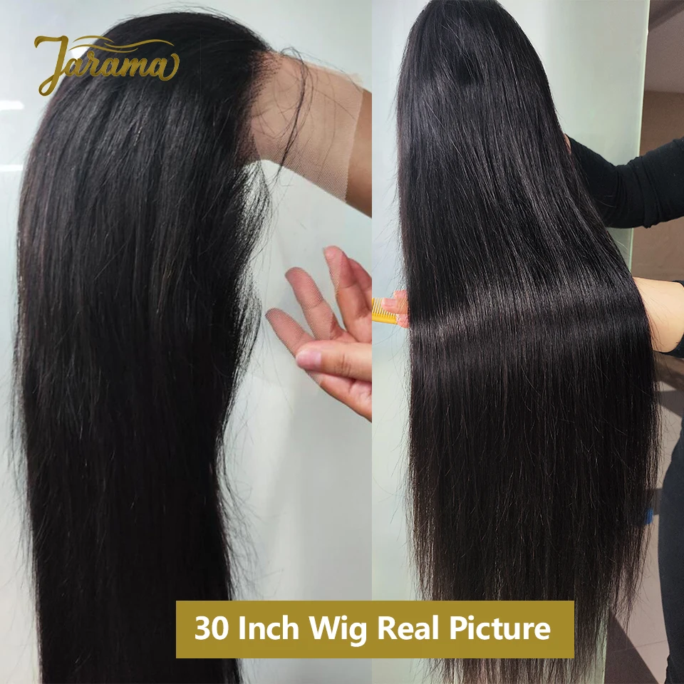 13x4 Lace Frontal Human Hair Wigs 26 Inches Straight Transparent Lace Wig Brazilian 100% Natural Human Hair Wig Brazilian Human Hair Wigs Sale Women