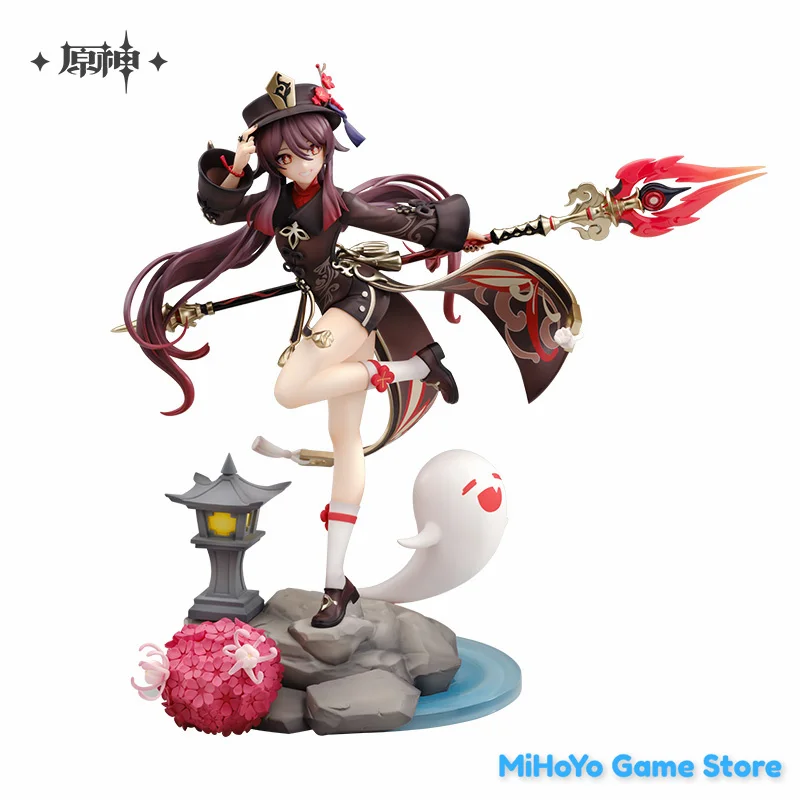 [Genuine] MiHoYo Official Genshin Impact Hu Tao Garage Kits Action Snowy Plum Fragrance Ver.1/7 Model Kits Hutao Birthday Gifts