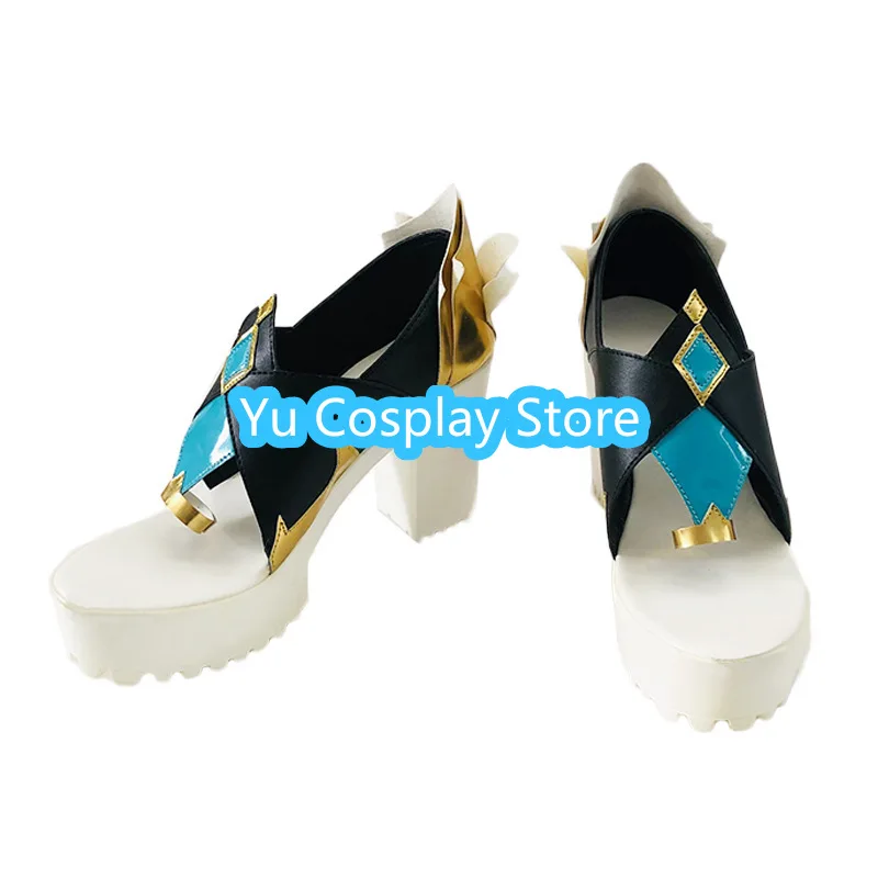Genshin Impact Shenhe Scarpe Cosplay Scarpe Cosplay Anime Stivali Costumi di Halloween Puntelli Yu Cosplay Store