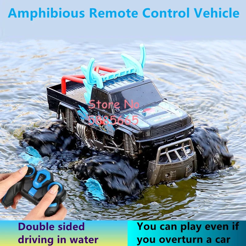 

High Speed Off Road Climbing RC Car Model 4WD Water&Land Racing 360° Rotate All Terrain Waterproof Remote Control Car Boy Gift