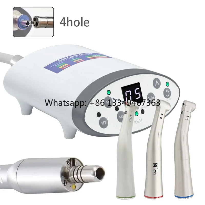 

Electricity-Powered Potable Dental Oral Therapy Compatible 1:1/1:5/16:1 Ratio Speed Handpiece for Clinic