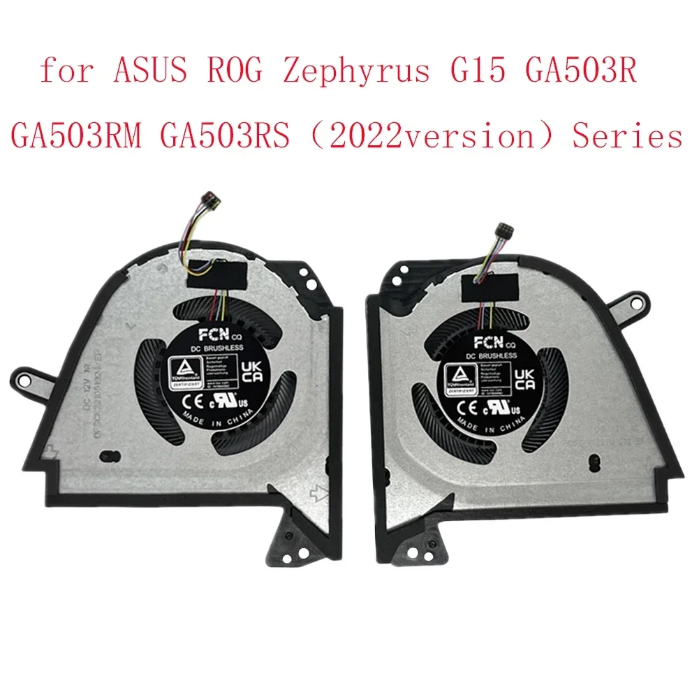 

Replacement New Laptop CPU + GPU Cooling Fan for ASUS ROG Zephyrus G15 GA503R GA503RM GA503RS（2022version）Series Fan