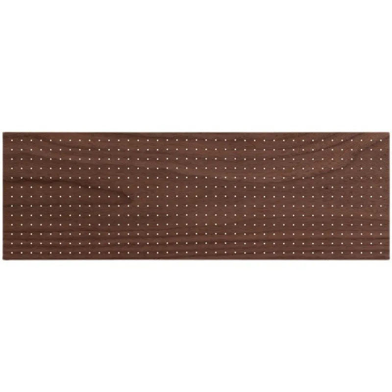 

Black walnut hole board rack, display hanging board hook accessories wooden solid wood wall storage can be