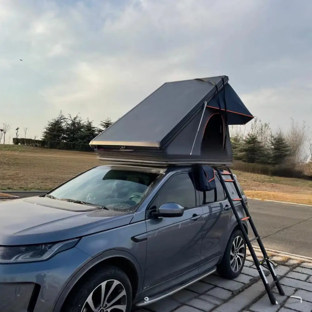 Custom Large Space Lightweight SUV Vehicle Aluminum Hard Shell Waterproof Car Roof Tent Camping Outdoor 4 Person Roof Top Tent