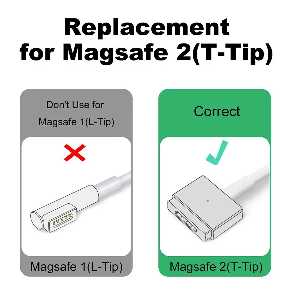 Magnetic USB C Adapter Type C to Magsafe 2 Connector PD Fast Charging Plug Converter Connector For MacBook Air/Pro