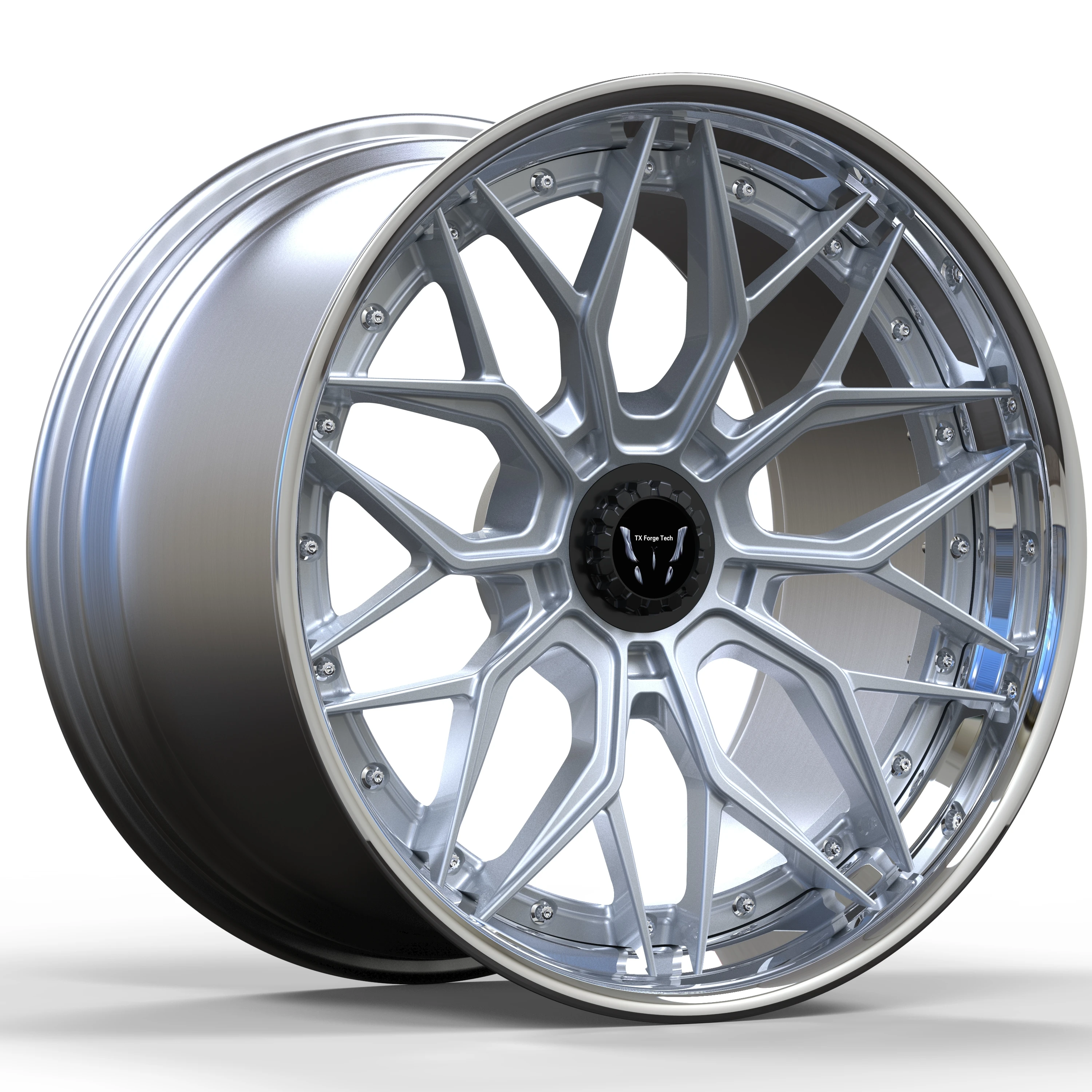 Source Factory Sales Car Aluminium Alloy Forged Wheel Hub 16/17/18/20 Inch Alloy Customization Silver Car Wheel Hub