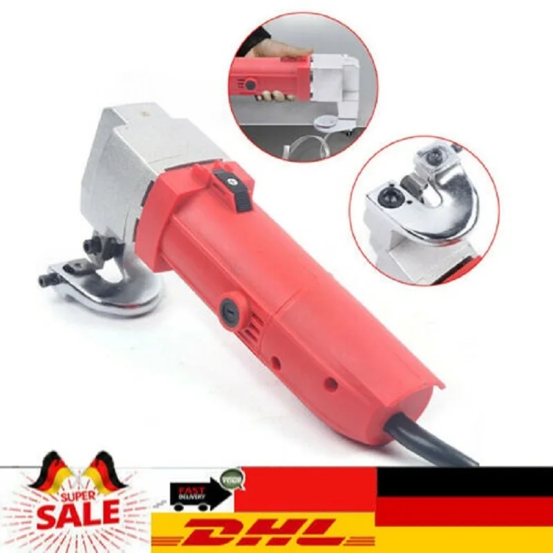 220V Cutting Hine Snips Electric Scissors Tin Nibbler Cutter 500W 2000rpm Metal Battery Dual-insulated Hand-held Electric Tool