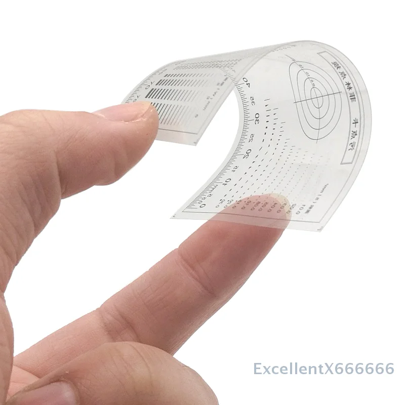 Karta punktowa do sprawdzania plam; Najwyższej jakości przezroczysta folia do sprawdzania powierzchni