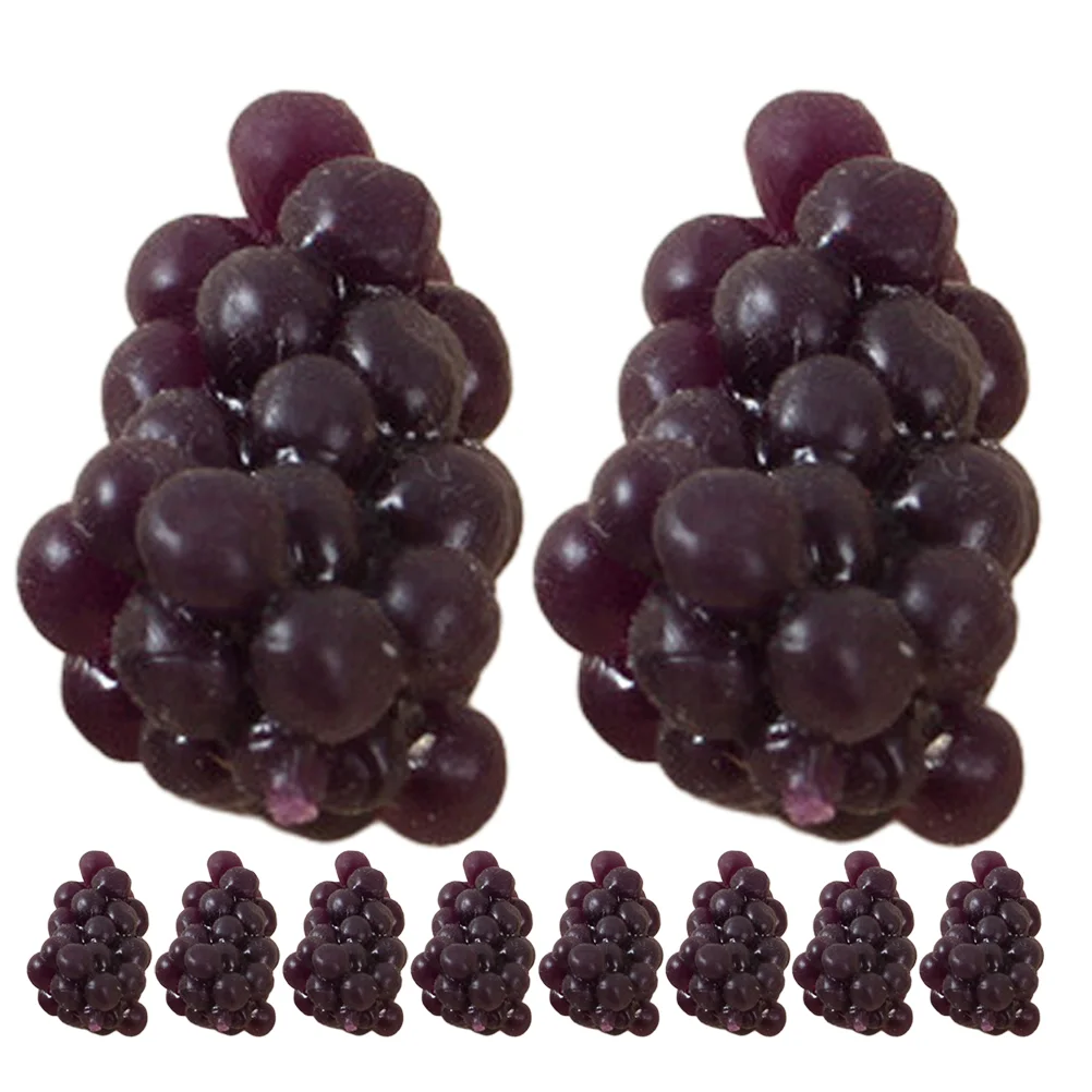 

20 Pcs Simulated Grape Toy Mini Simulation Decor Miniature Models Dollhouse Fruits Photo Prop Fake Decoration Layout Scene Toys