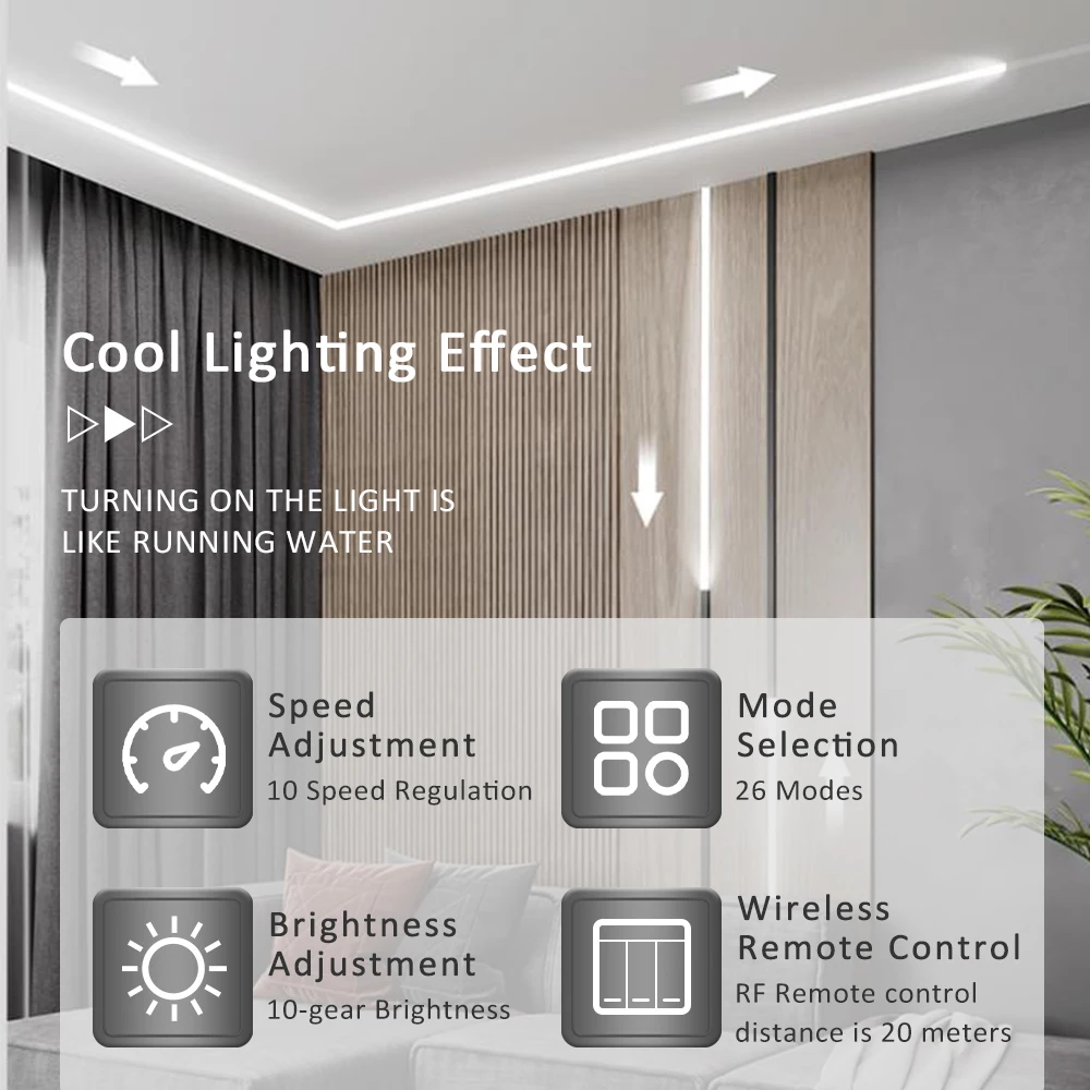 家の装飾用のLEDストリップライト,24v,ws2811 ic rf,ロット20m 25m 30m