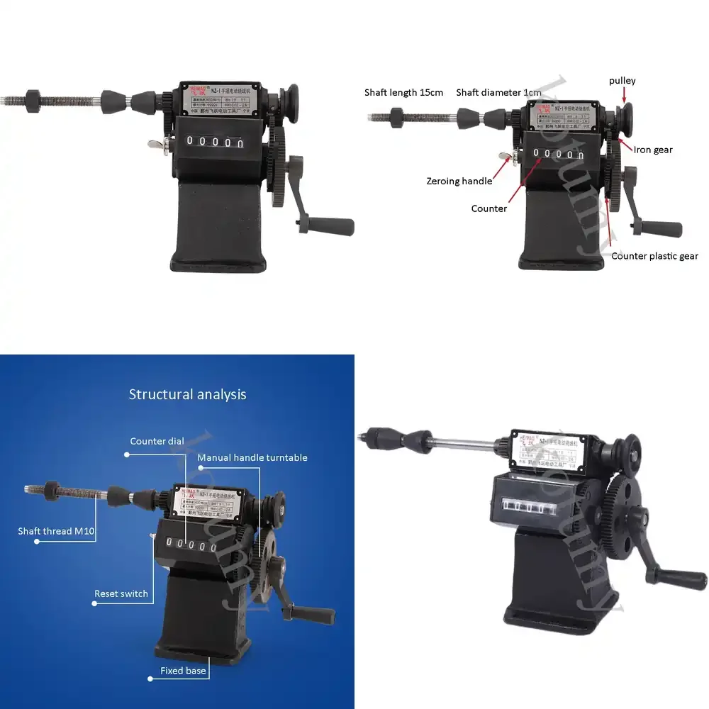 

WAP01 High Quality Manual Count Winding Machine Dual Purpose Hand Coil Counting Winding Machine