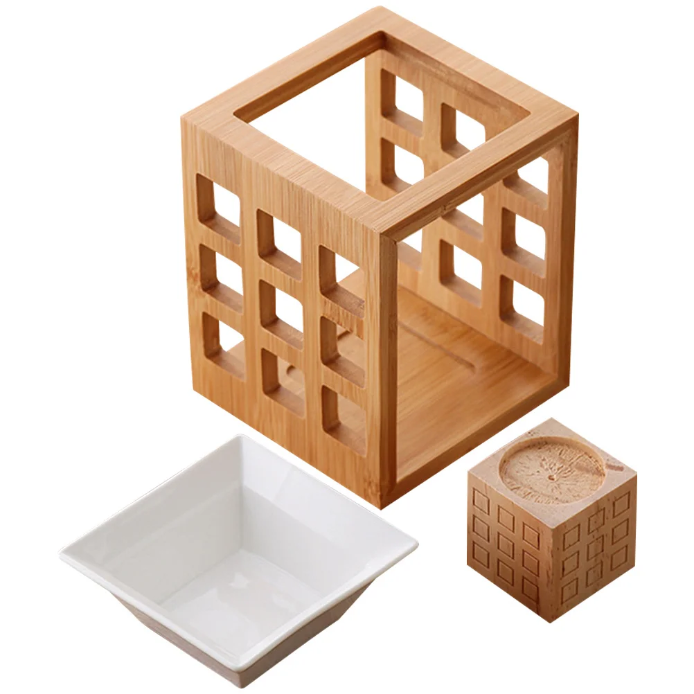 

Essential Oil Burner Tealight Holder Ceramic Wood Aromatherapy Diffuser Wax Melt Warmer Oil Burner Tealight Wax Warmer