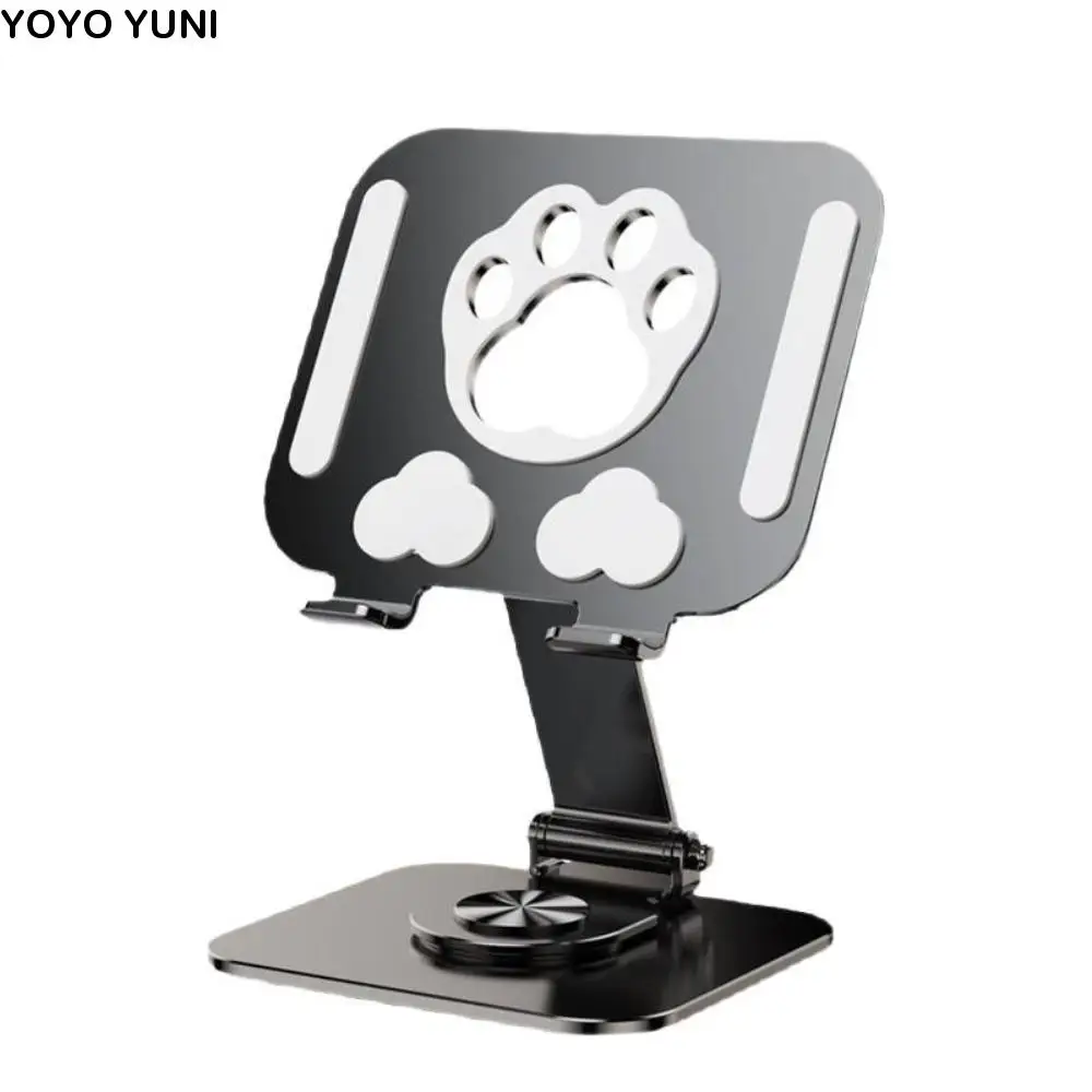 Cat Paw Tablet Stand Adjustable Heat Dissipation Tablet Holder 360° Rotation Anti Slip Tablet Phone Bracket Tablet/Phone