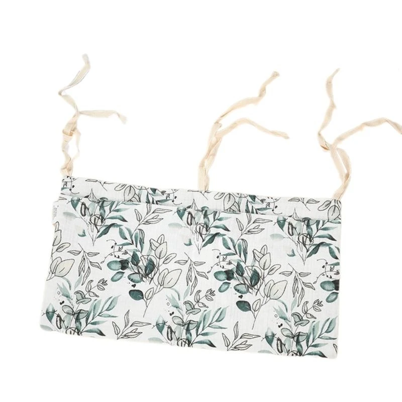 M76C حقيبة الحضانة الأساسية المعلقة سرير حقيبة التخزين سرير الرضع معلقة جيب حقيبة التخزين حقيبة محمولة لمستلزمات الطفل #3