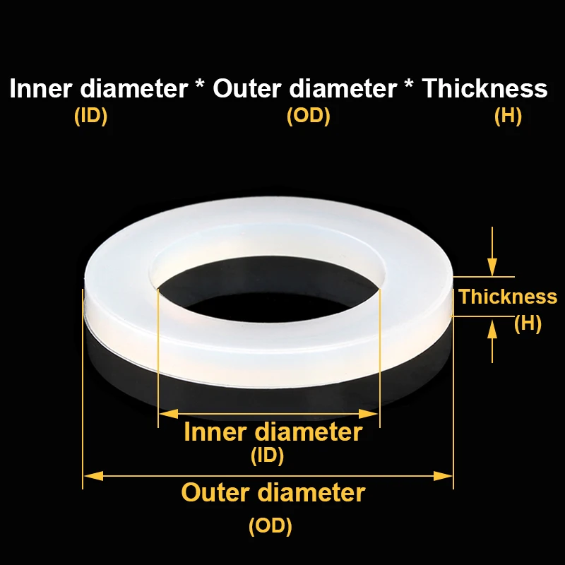 Silicone Sealing Ring O-ring Food Grade Non-toxic Tasteless  Faucet Heat-resistant Insulation Cup Soft Rubber Sealing Washer